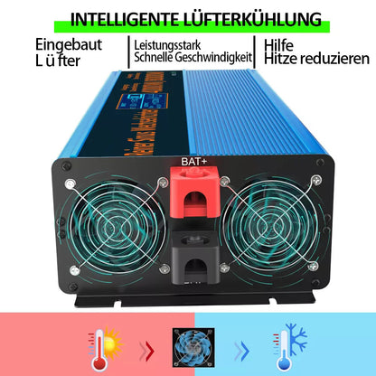 Spanningsomvormer – Inverter – Stroomomvormer – DC Naar AC – 4000W Continue Vermogen – Zuivere Sinusgolf - 12V Naar tot 230V