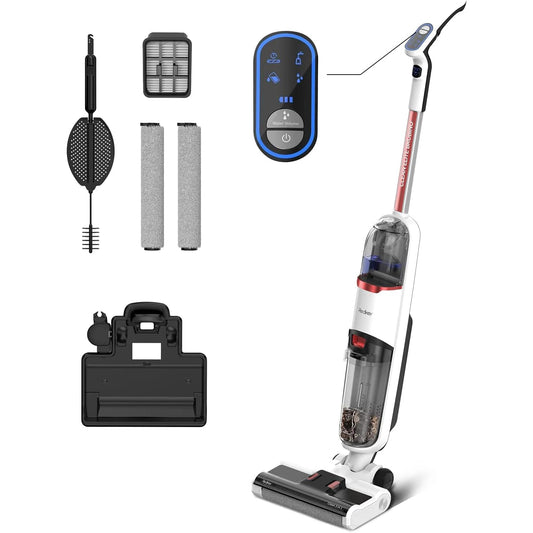 Cordless Stick Vacuum Cleaner - Stick Vacuum Cleaner - Vacuum Cleaner - Cordless Stick Vacuum Cleaner - Powerful Suction - HEPA Filter - 2600mAh - 72dB - 150W - White