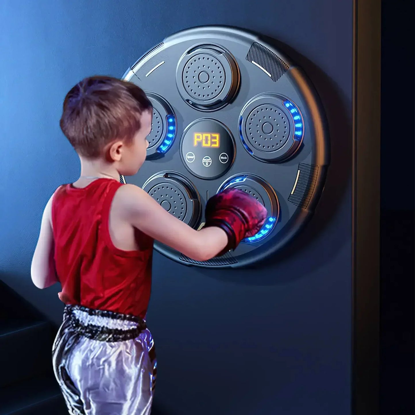 Muzikale Boksmachine – Reactietrainer – Bokstrainer – Agility Trainer – Fitness Apparaat – Bluetooth Muziek – LED Lichtgevende Targets