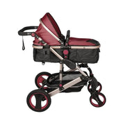 Kinderwagen - Wandelwagen - Buggy - Wandelwagen 3 in 1 - Wandelwagens - Luxe - Draagbaar - Voor Pasgeboren Baby Bassinet Kinderwagen - Goud