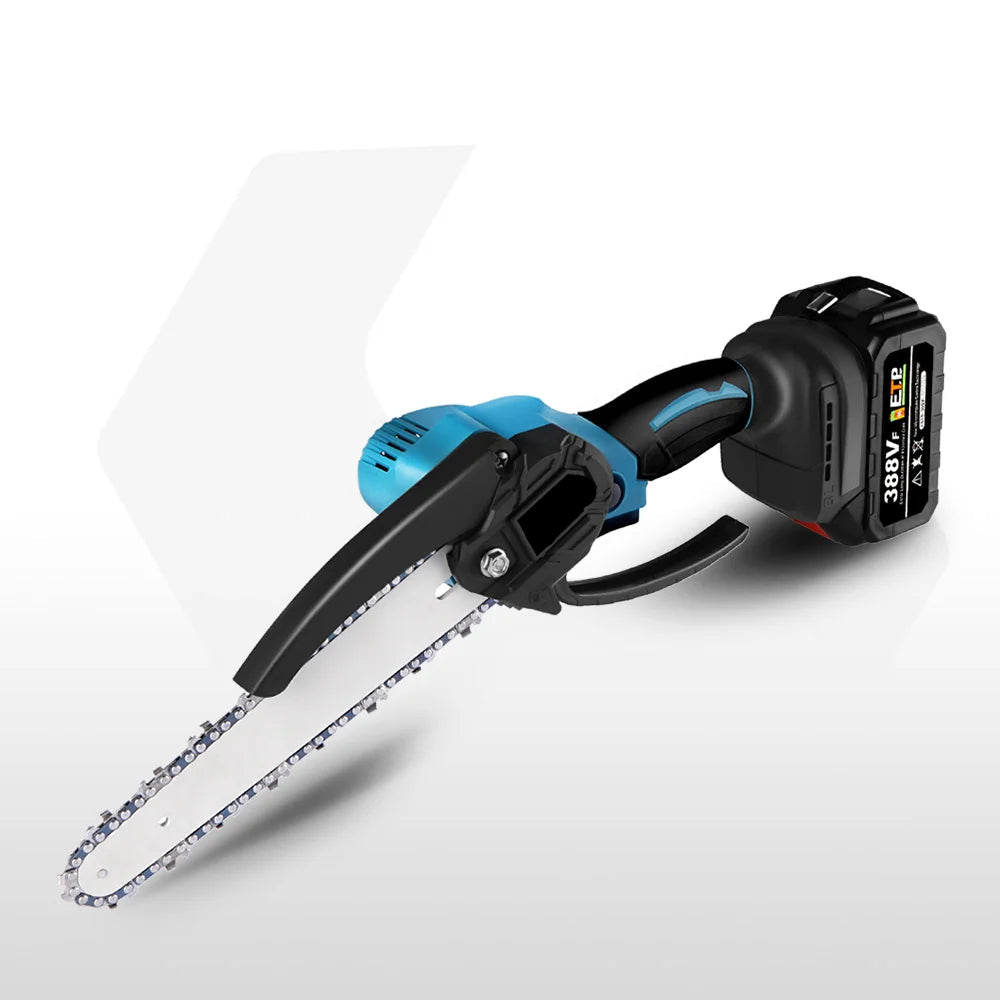 Kettingzaag - Snoeizaag - Takkenzaag - Handzaag - Draadloze - Elektrische - 8 Inch Zaagblad - Brushless Motor - Handzaam Snoeigereedschap – Inclusief 2x 18V Accu en Lader - QUORE