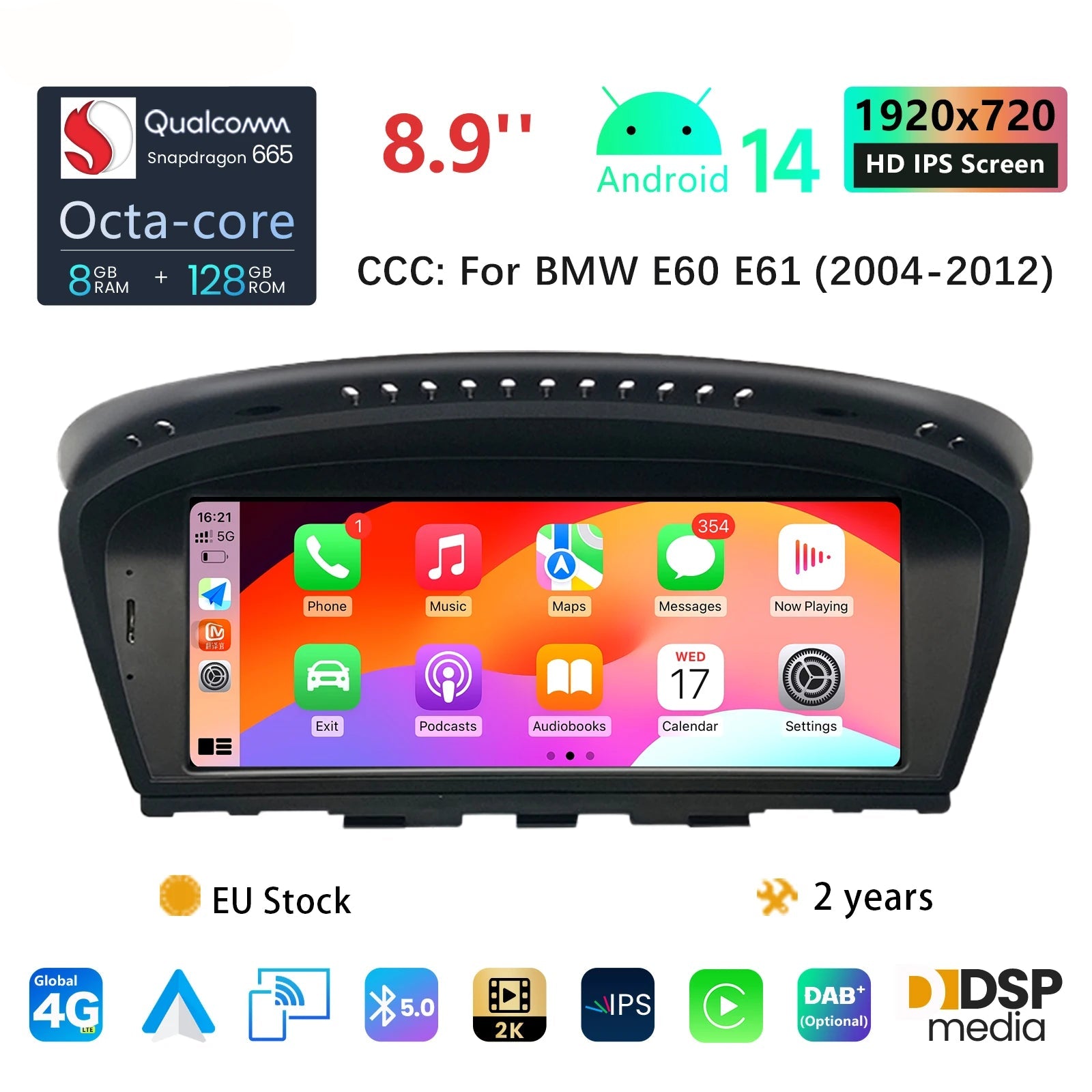 Android 14 Car Radio – Multimedia Head Unit – Navigatiesysteem – Touchscreen – DAB+ Radio – LINUX CCC Variant – 10,25 Inch IPS Display – Octa-Core Processor - QUORE