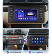 Auto Multimedia Speler - Voor BMW E46 M3 316 323 328 Coupe 318 320 325 330 335 - 1GB32GB - 8 Core - Carplay Scherm - Navigatiesysteem Auto - Multimedia Autoradio - Zwart