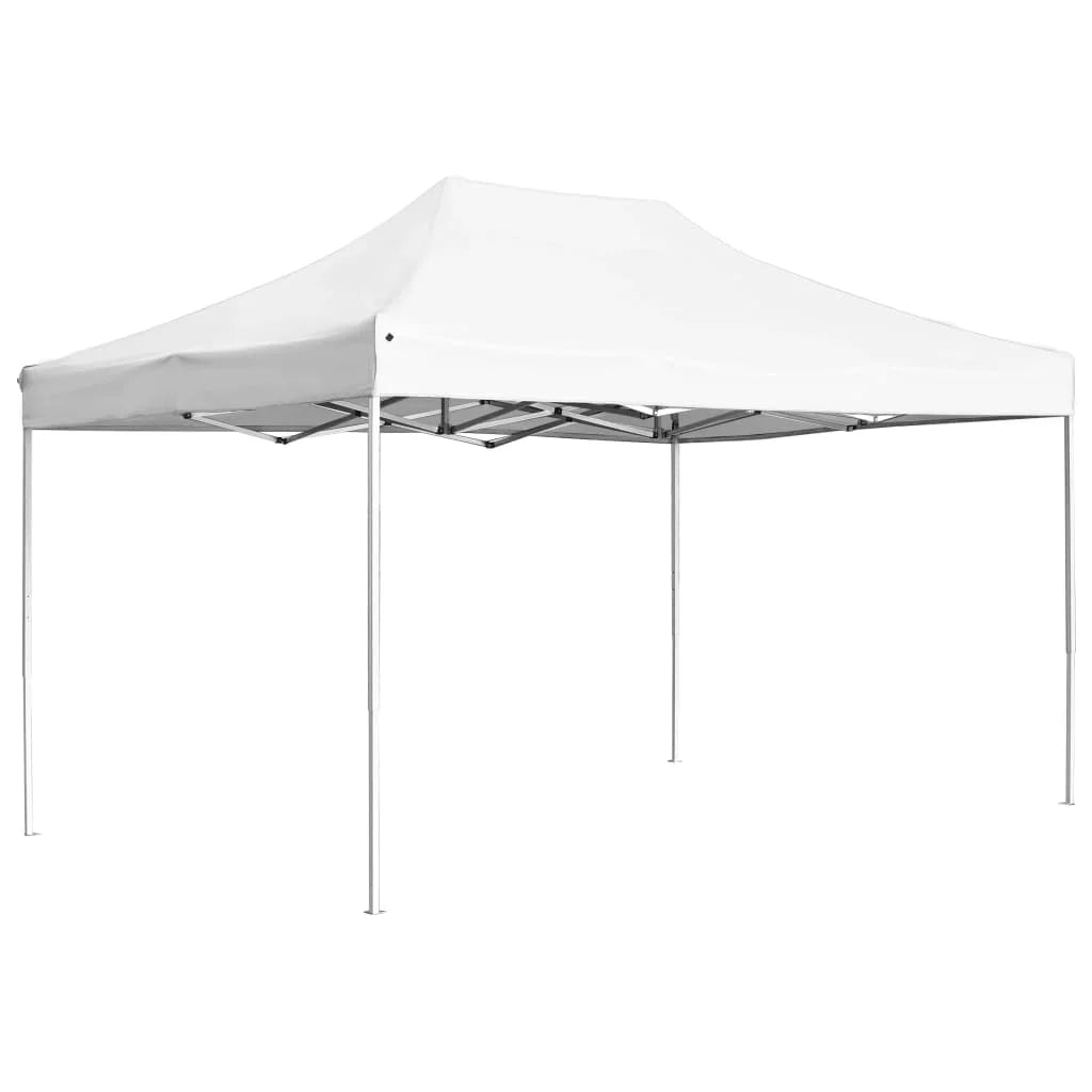 Tuinpaviljoen –  Partytent – Aluminium Vouwtent – Schaduwdoek – Markttent – Waterbestendig Dak – Lichtgewicht Frame – 3x3 Meter - Wit