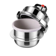 Snelkookpan - 1.6L - antiaanbakpan - Roestvrij staal - Kunststof handvat - Zilver