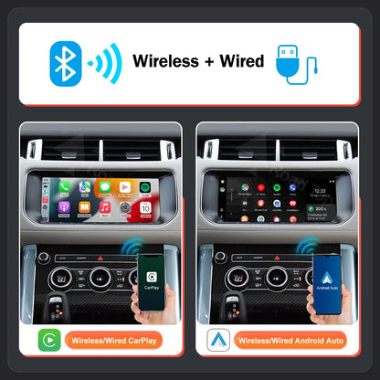 Wireless CarPlay Android Auto AI Box – Draadloze Interface Autoradio – Smartphone Connectiviteit – Mirror Link – AirPlay – Compatibel 8 Inch Scherm – Eenvoudige Plug & Play Installatie - QUORE