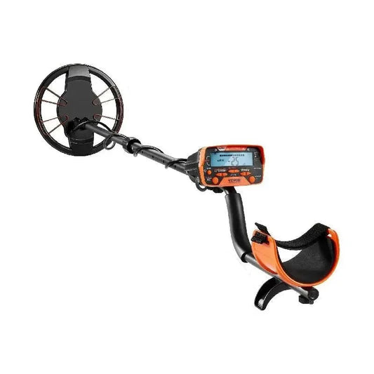 Metaaldetector - Metaalzoekapparaat voor professionals - Hoge nauwkeurigheid - Onderwater en ondergronds - LCD-scherm - 7 modi - 41-52 inch verstelbaar - Zwart en oranje - QUORE