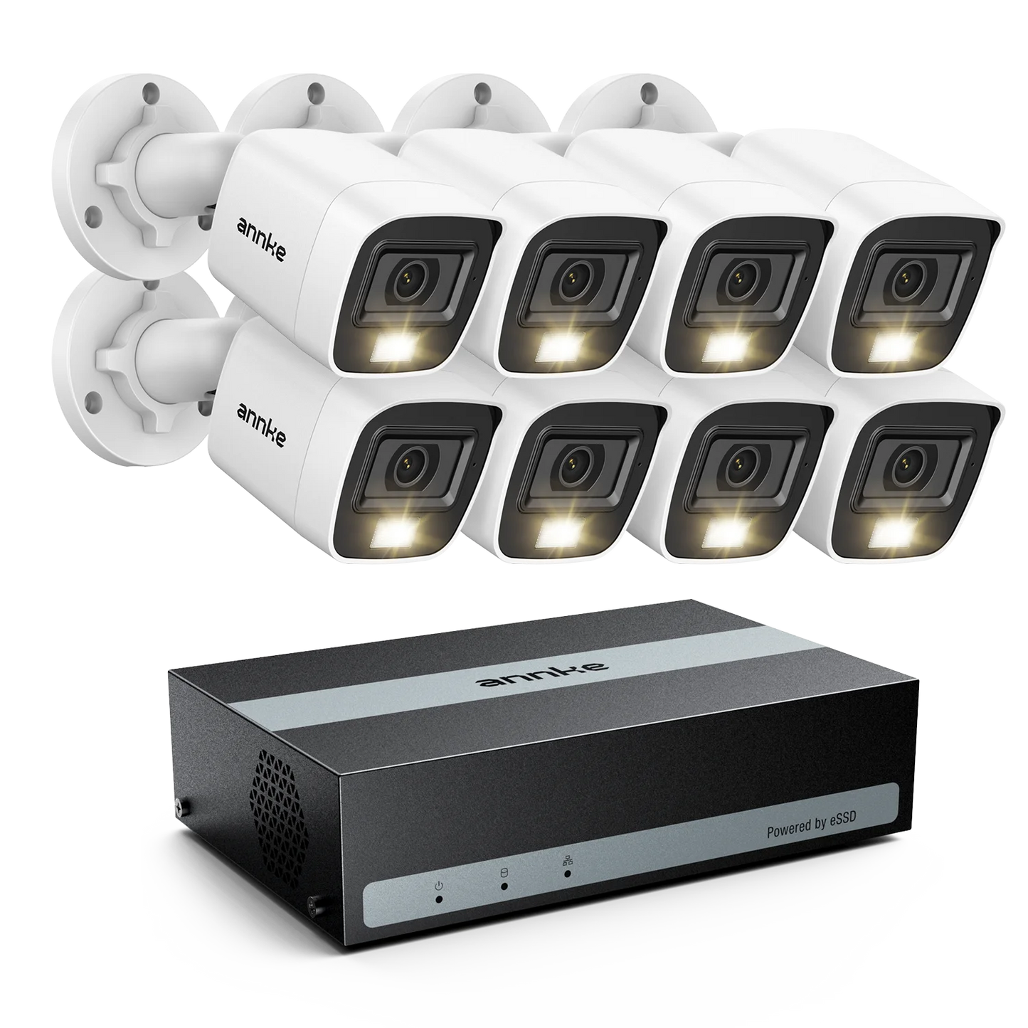 Beveiligingscamera Set – Bewakingscamera – CCTV Systeem – Security Camera – Video Surveillance – 8 Camera’s 2MP Full HD – Ingebouwde 1TB SSD & IP67 Waterdicht