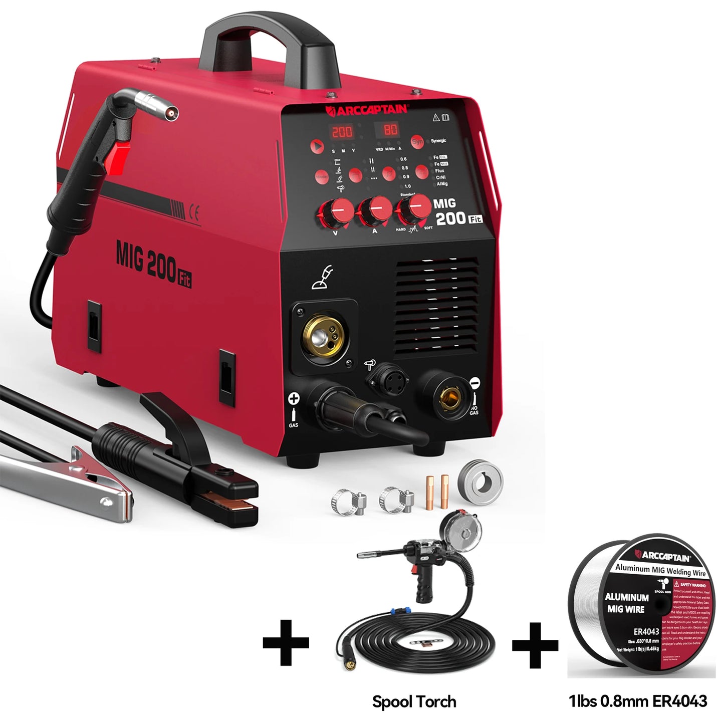 Lasmachine – Mig Lasmachine – Mig Mag Lasser – Tig Lasser – Spotlasser – 6-in-1 Multifunctioneel – 200 Ampère Vermogen