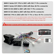 CarPlay - Multimedia Autoradio - Car CarPlay Scherm - Autoradio - Android Automultimedia - AutoRadio - Multimedia Videospeler voor BMW 5 E39 E53 X5 1995-2001 2002 2003 2004 2005 2006 - 8Core - 6G - 128G