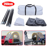 Tent - Kampeertent - Autokoffertent - Kampeer Achterklepluifel - Zonwerende Autotent - Glasvezelstang - Waterdicht - 200cm - Lichtgrijs