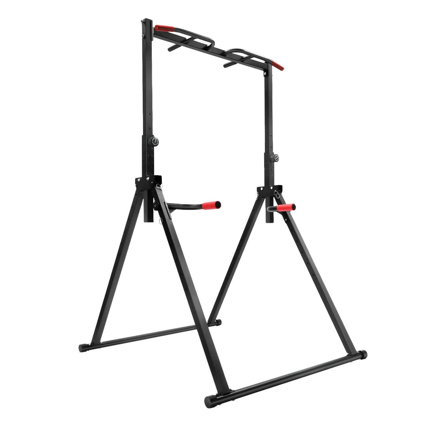 Verstelbare Pull-up Bar – Optrekstang – Klimrek – Krachtstation – Huistrainingsapparaat – Zwart – Max. 200 kg Draagvermogen – Hoogwaardig Koolstofstaal - QUORE