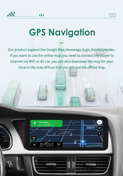 Autoradio – Auto Stereo – Multimedia Speler – 2DIN Radio – Navigatie Systeem – Android 13 – 10,25 Inch Touchscreen