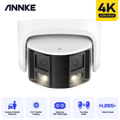 Annke - I91DX - Security Camera System - 6MP - Outdoor - Surveillance Camera - Security Camera - Security Camera System - 1 Piece - IP66 - CMOS - Human Detection - White