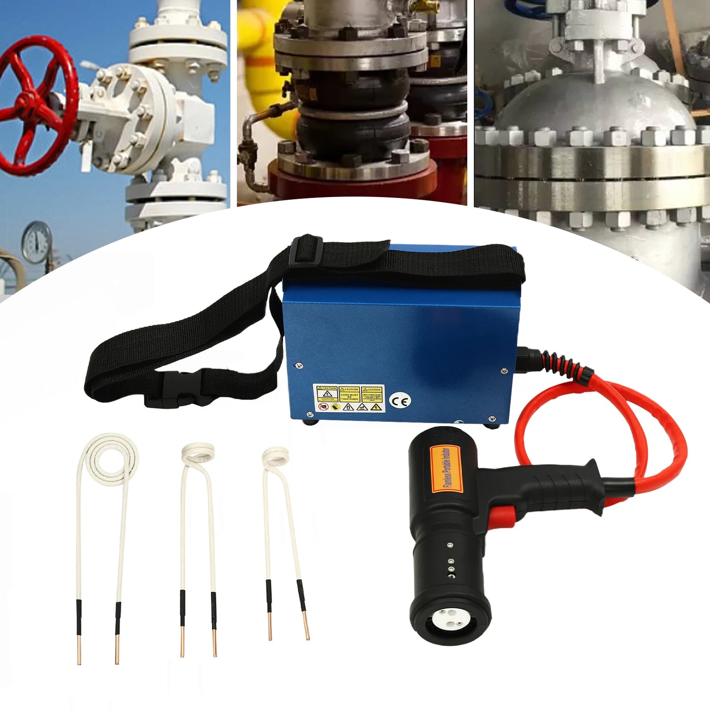 Inductieverhitter – Inductie Verwarmer – Schroefverwarmer – Bouten Losser – Metalen Verwarmingstool – 1500W Vermogen – 800°C Maximale Temperatuur – Inclusief Opbergkist – Vlamvrij Werken