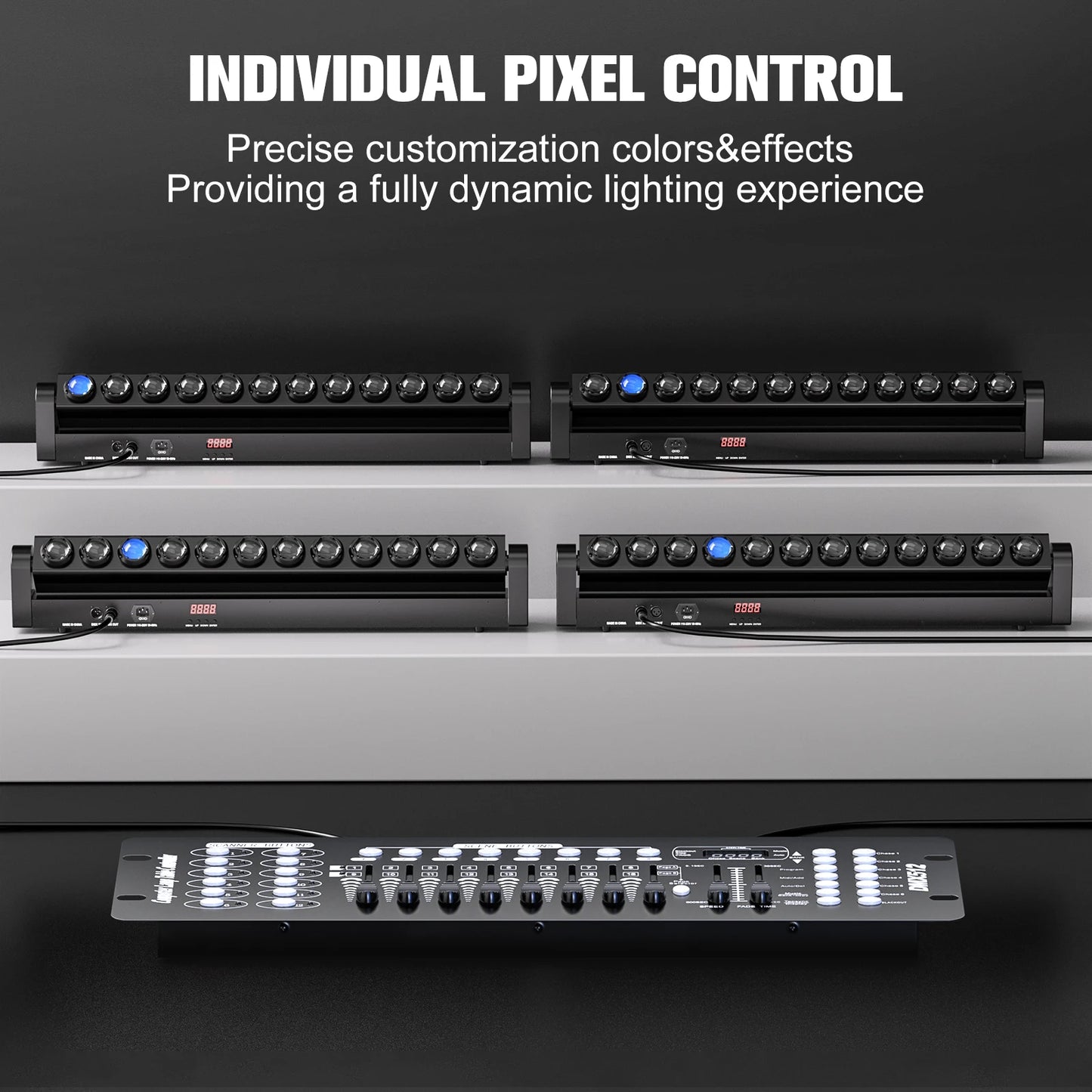 LED RGBW Lichtbalk – Dimbare Stage Light – Wall Washer – Beam Light – Effect Licht – 1PC – 180W Vermogen – DMX512 Besturing