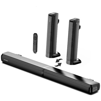 Soundbar - 2.2ch - Soundbar met Subwoofer - Soundbar voor TV - Bluetooth - App Control - Bass Instelbaar - 100W -Geluidssysteem - Zwart