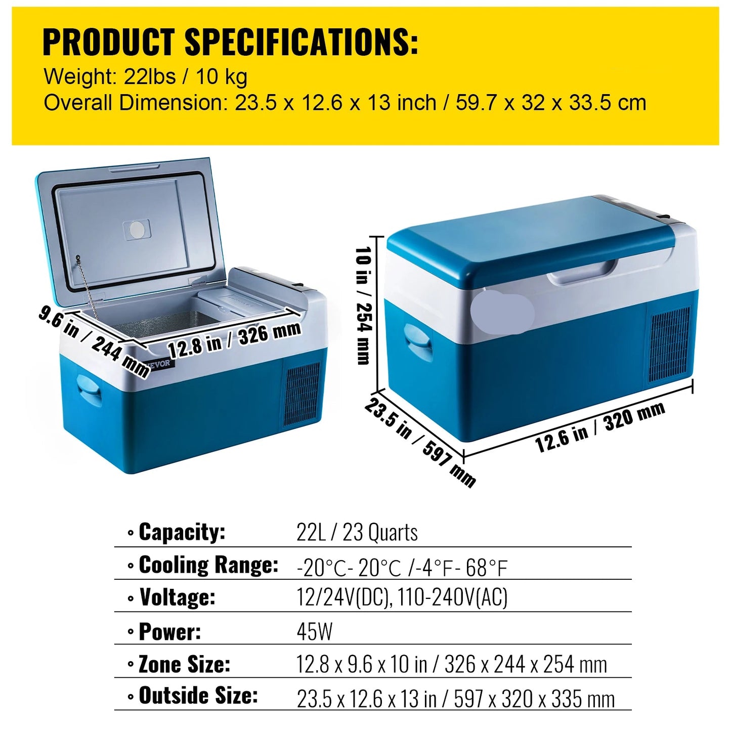 Draagbare Auto Koelkast – Mobiele Koelbox – Mini Koelkast – Camping Koelkast – 20L Tot 55L – Snelle Koeling – Digitale Temperatuurregeling