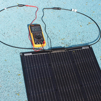 Zonnepaneel - Zonnepanelen - Monokristallijne - 100W - Duurzaam - Waterdicht - Flexibel - ETFE Zonnepaneel - 18V - 1 Stuk - QUORE