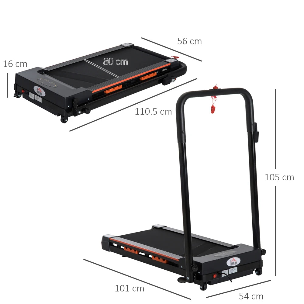 Wandelband – Loopband – Thuisgym – Fitnessapparaat – Instelbare Snelheid 1-6 Km/u – Inklapbaar Ontwerp