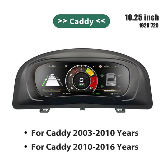 Dashboard Display – Digitaal Instrumentenpaneel – Auto Display – Head-Up Display – Virtual Cockpit – 10,25 Inch HD IPS Scherm – Plug & Play Installatie