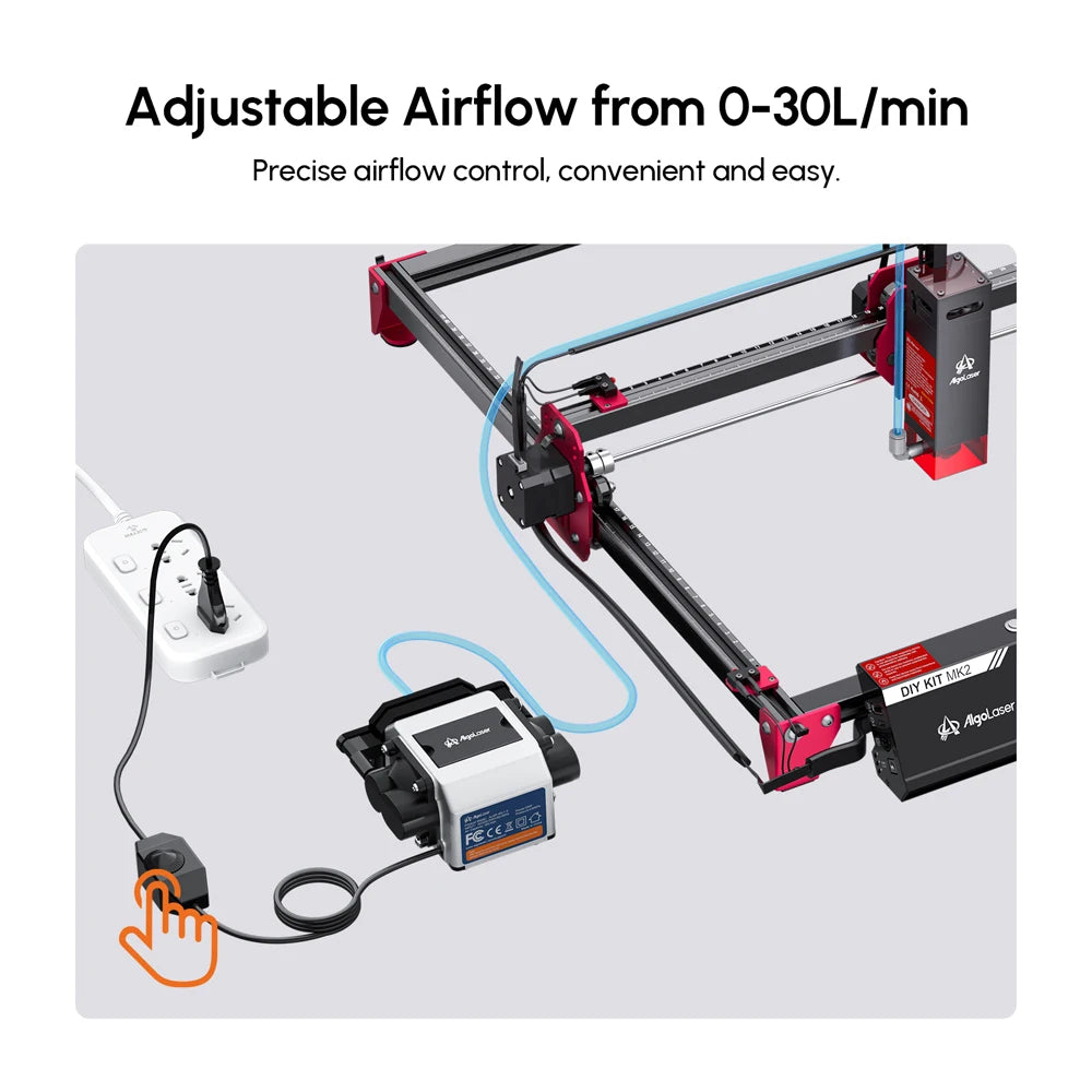 AlgoLaser Laser Engraver DIY MK2 10W 3.5” Color Touch Screen App Offline Control DIY Engraver Tool for Metal/Glass/Wood Engrave - QUORE
