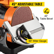 Vevor - Multi Sander - Multi Tool - Disc Belt Sander - 250W - 230V - 50Hz - 3600rpm - Orange