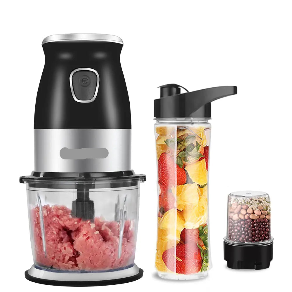 Blender - 500W - Vleesmolen - Hakmolen - Food Processor – 3-in-1 Smoothie Maker  - Coffee Grinder - RVS-messen - Eenvoudig Schoon te Maken
