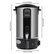 Elektrische Wassmelter - Wazsmelter - Kaarsen Maken - Kaarswas -   Verwarmingspot - 12L/1100W - 3,92 kg - Grijs