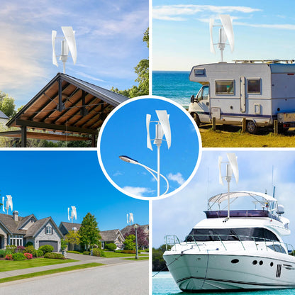 3000W Verticale Windturbine – Windgenerator – Windmolen – Energieopwekker – Alternatieve Energie – 12V Met MPPT Controller – Stil En Efficiënt
