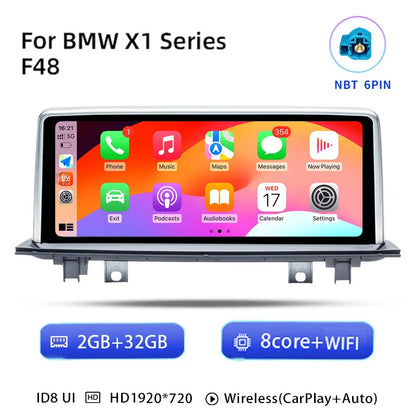 Multimediasysteem BMW X1 – Infotainmentsysteem – Auto Navigatie – Touchscreen Radio – CarPlay Draadloos – Android 14 – 10,25 Inch Scherm – 6GB RAM