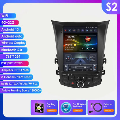 Autoradio Hyundai I30 GD Elantra GT – Multimedia Speler – CarPlay Systeem – Android Auto – GPS Navigatie – 9,7 Inch QLED Touchscreen – Android 14 Besturingssysteem - QUORE