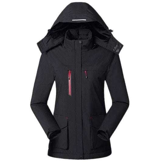 Heating Jacket - Heated Bodywarmer - Heated Clothing - Intelligent Winter Heating Jacket for Women - USB Charging - Windproof - Size L - Black