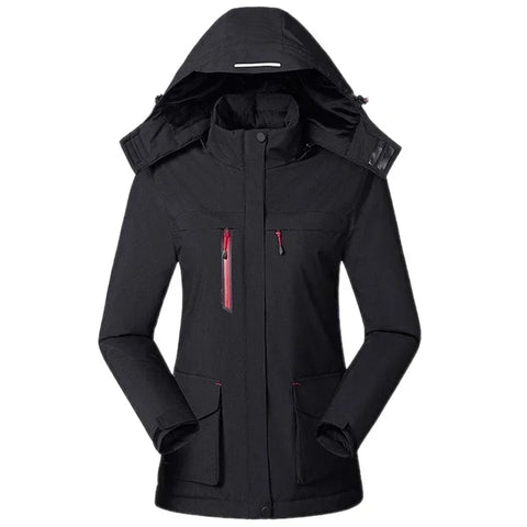 Heating Jacket - Heated Bodywarmer - Heated Clothing - Intelligent Winter Heating Jacket for Women - USB Charging - Windproof - Size XL - Black