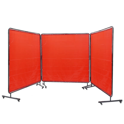 Laserscherm – Lasscherm – Lasafscherming – Veiligheidsscherm – 180 X 180 Cm – Vlamvertragende Vinyl – 12 Zwenkwielen Met Rem