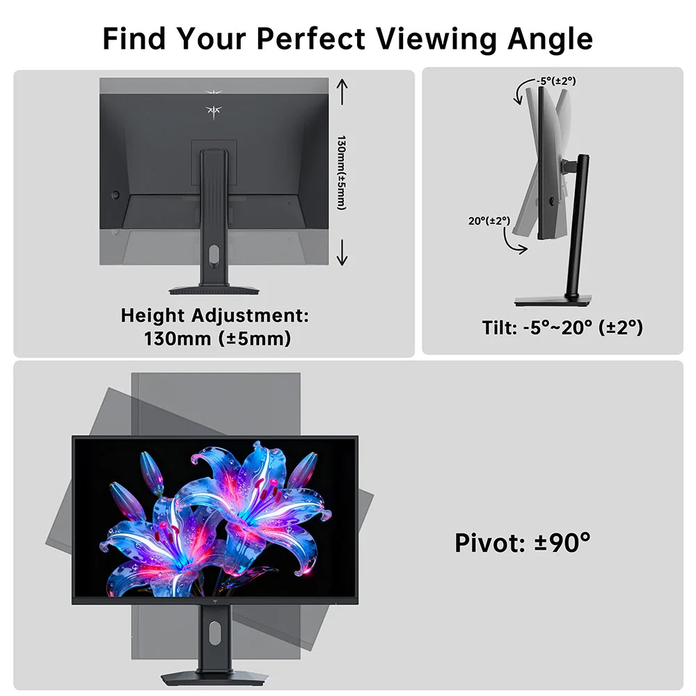 Gaming Monitor – Gamingscherm – Gaming Display – Game Monitor – 27 inch QHD – 210Hz Verversingssnelheid – Fast IPS Paneel - QUORE