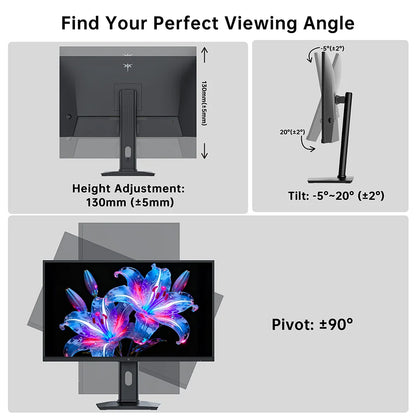 Gaming Monitor – Gamingscherm – Gaming Display – Game Monitor – 27 inch QHD – 210Hz Verversingssnelheid – Fast IPS Paneel - QUORE