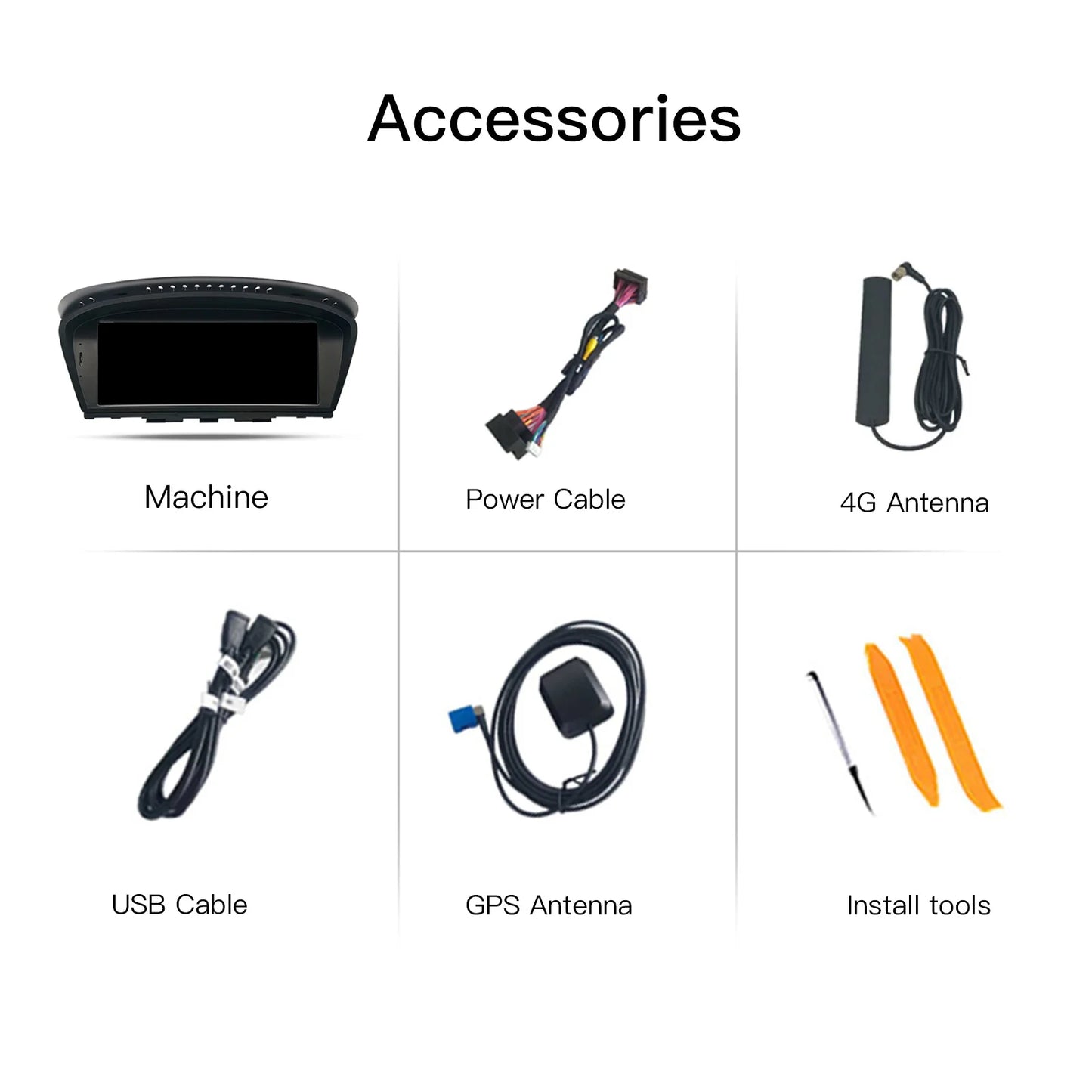 Wireless Carplay Android 14 Car Multimedia For BMW Series 5/3 E60 E61 E62 E63 E90 E91 Radio Screen CICCCC GPS Navigation Audio4G