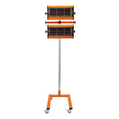 Infrarood Verfoven – Verf Droger – Lakoven – Verf Drogen – Autospuiter Oven – 2000W Warmte – 360° Draaibaar - QUORE