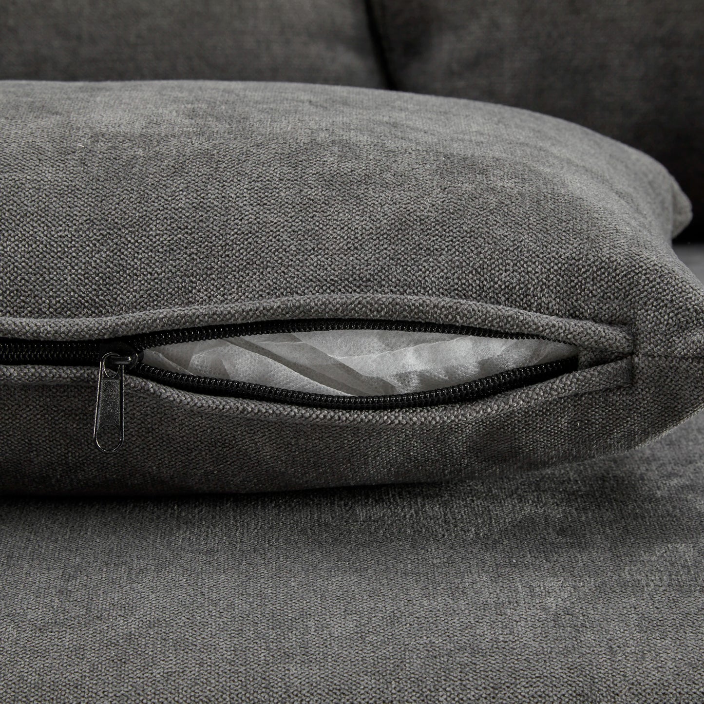 Hoekbankbed – Slaapbank – Bedbank – Loungesofa – Bedbank Hoek – Donkergrijs – Met Opbergruimte – Verstelbare Matras 90x190 cm