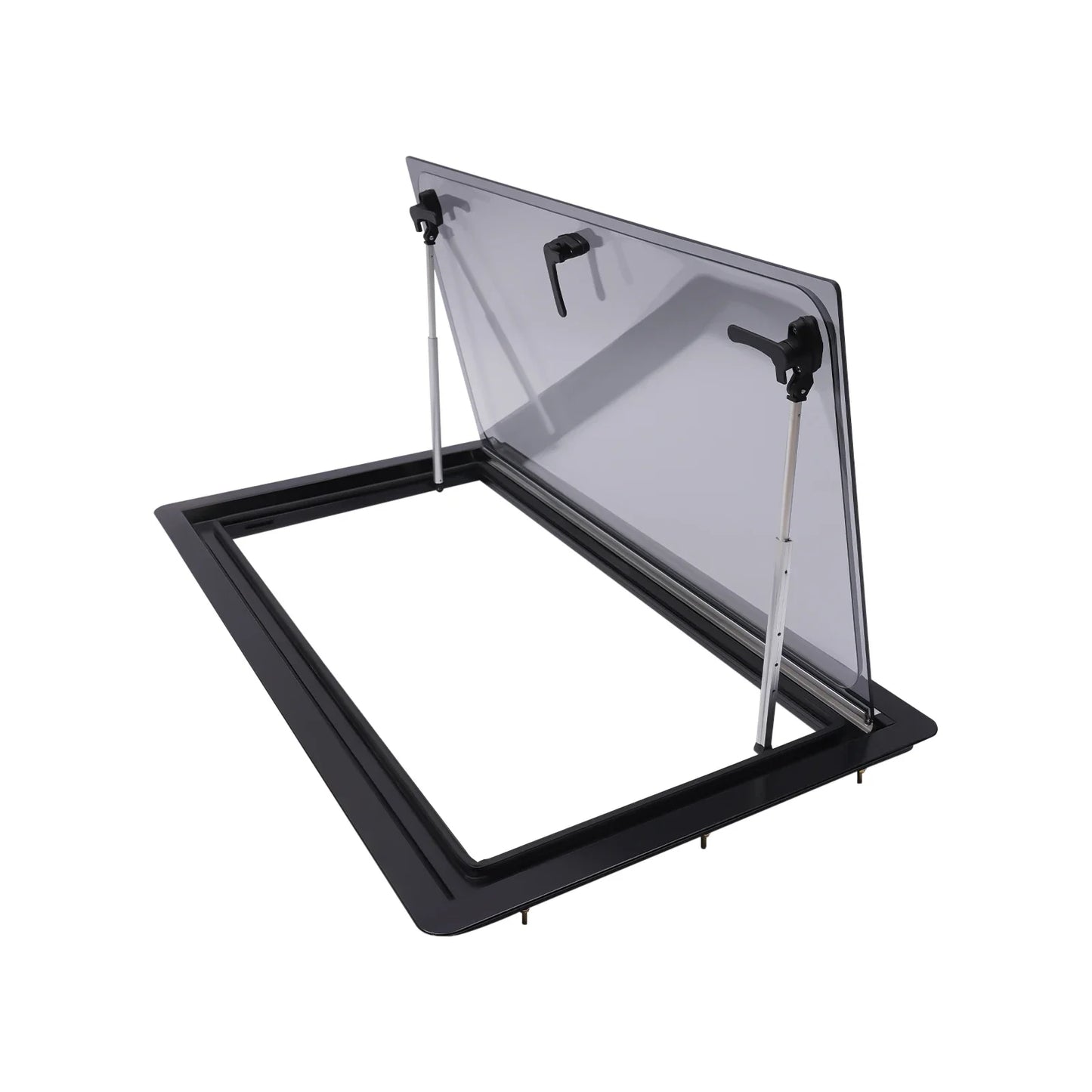 Ventilatieraam Caravan – Ventilatierooster – Caravanraam – Insectenhor – Aluminium Frame – Verstelbare Openingen – Dubbel Acryl Glas