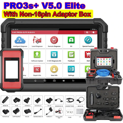 Auto Diagnosetool – OBD2 Scanner – Diagnoseapparaat – Autodiagnose – Auto Scanner – 10,1 Inch HD Touchscreen – J2534 Programmeerfunctie