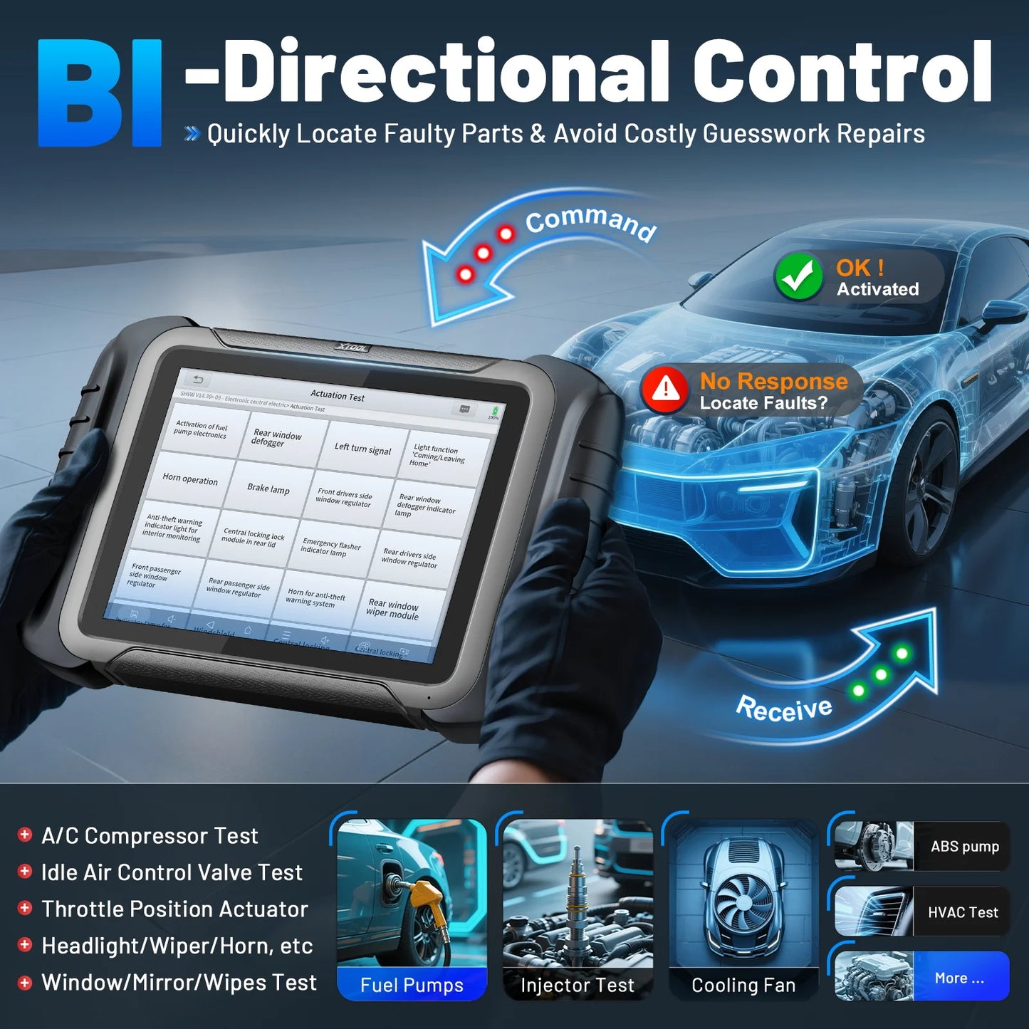 Auto Diagnose Scanner – OBD2 Scanner – Auto Diagnose Tool – Foutcode Lezer – ECU Programmer – 8 Inch Touchscreen – Bi-directionele Besturing – CAN FD & DOIP Ondersteuning - QUORE