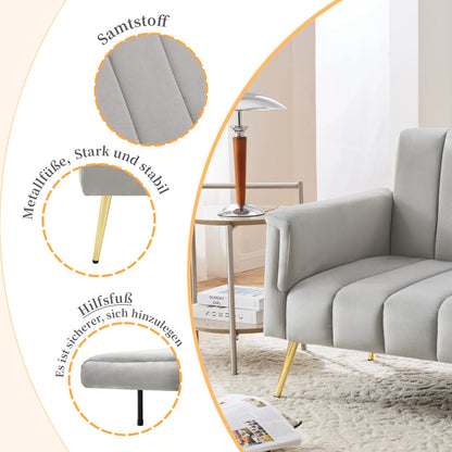 Velvet slaapbank – folding sofa bed – extra slaapbank – slaapbank – bedbank – Verstelbare rugleuning in 5 standen – Royale ligoppervlakte 220x104 cm