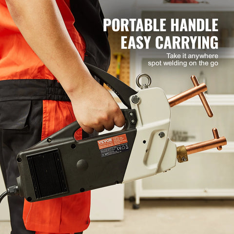 Vevor - Welding Machine - Electric Welding Machine - Portable Spot Welder - Handheld Welding Gun - Spot Welding Machine for Metal Sheets - for Carbon Stainless Steel Aluminum Sheet
