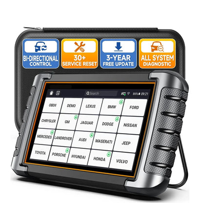 Autodiagnosetool – Foutcode Lezer – Diagnosescanner – Auto Scanner – Voertuigsensor Analyse – 7 Inch Kleurenscherm – Live Data Inzicht - QUORE