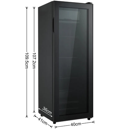Mini Koelkast – Minibar – Kleine Koeler – Compacte Koelkast – Vrijstaande Koelkast – 128 Liter Inhoud – Stil & Energiezuinig
