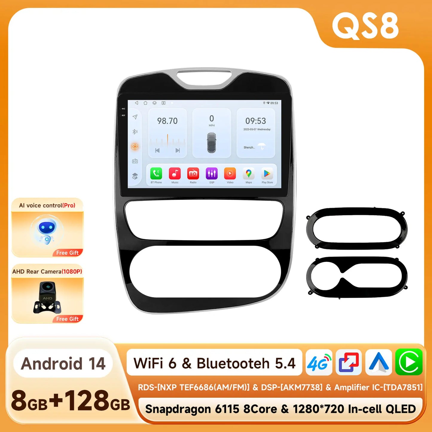 2Din Android Autoradio – Multimedia Speler – Inbouw Radio – Auto Stereo – Head Unit – 10,1 Inch Touchscreen – GPS Navigatie & 4G Verbinding