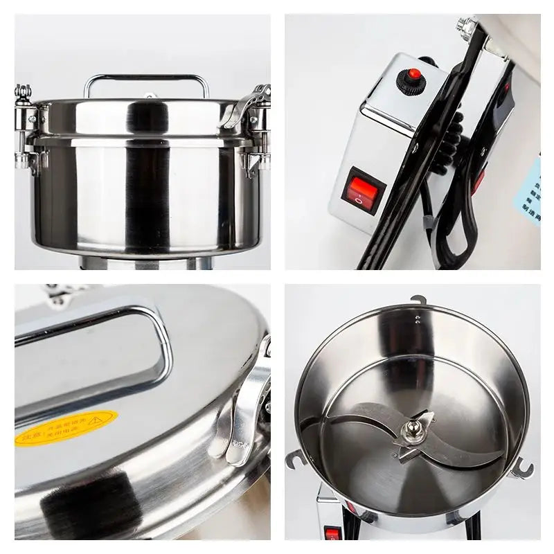 Kruidenmolen - Hakmolen - Specerijenmolen - Koffiemolens - Molen - 4500g - 220V - Swing Type -  Elektrische - Ultra-fijne Grinder voor Kruiden en Droge Ingrediënten - Commerciële Kruidenmaler - Graanmolen
