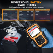 OBD2-Scanner - Diagnosecomputer - Slimme Diagnosetool - Foutverwijdering - Batterijtest - Codelezer - Autodiagnose - Werkzeuge batterijtest - Motorstart - Autodiagnose - Zwart